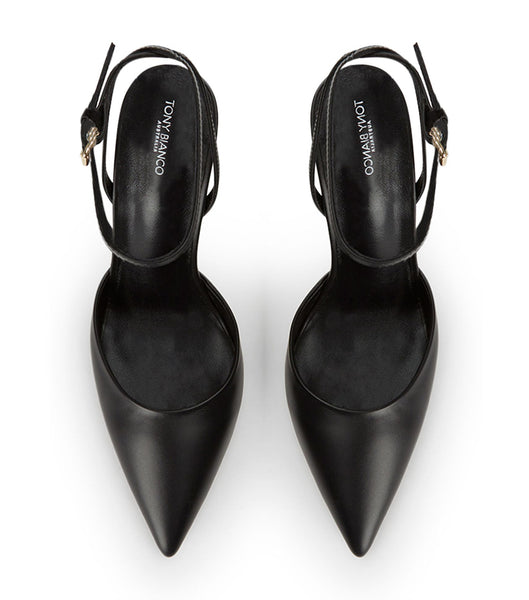 Black Tony Bianco Avalon Black Como 10.5cm Stiletto Heels | QILUV63237