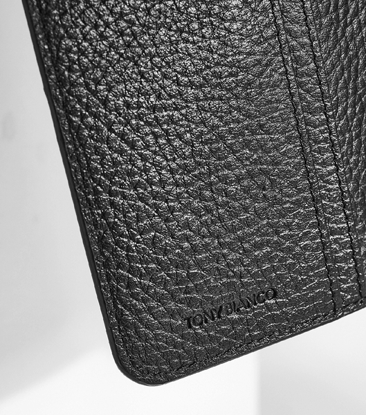 Black Tony Bianco Bag Passport Holders Black Oxford Wallet Accessories | ILDYB57278