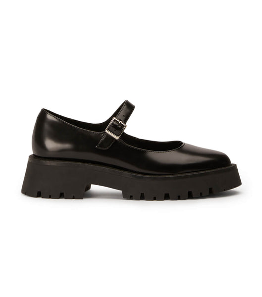 Black Tony Bianco Betsy Black Hi Shine 4.5cm Loafers | ILNEJ77604