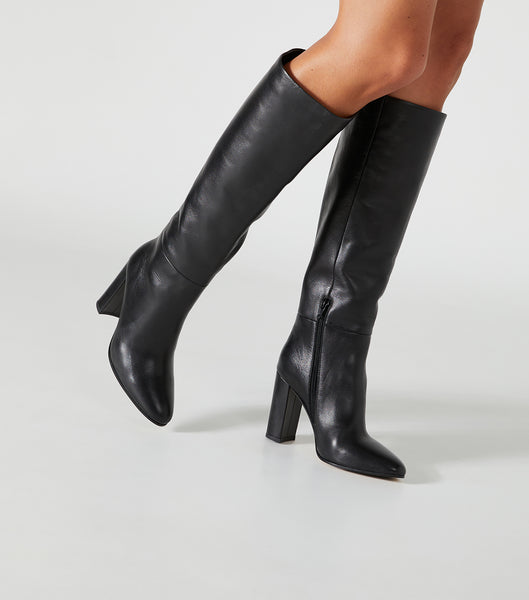 Black Tony Bianco Boss Black Como 9.5cm Heeled Boots | PILQX11010