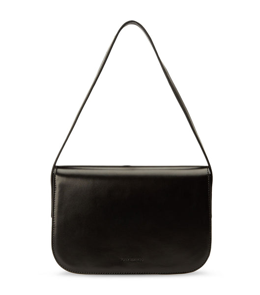Black Tony Bianco Cecil Black Leather Shoulder Bag Accessories | GILEC45267