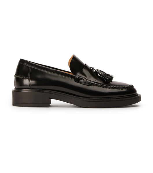 Black Tony Bianco Colt Black Hi Shine 4.5cm Loafers | XILGW37461