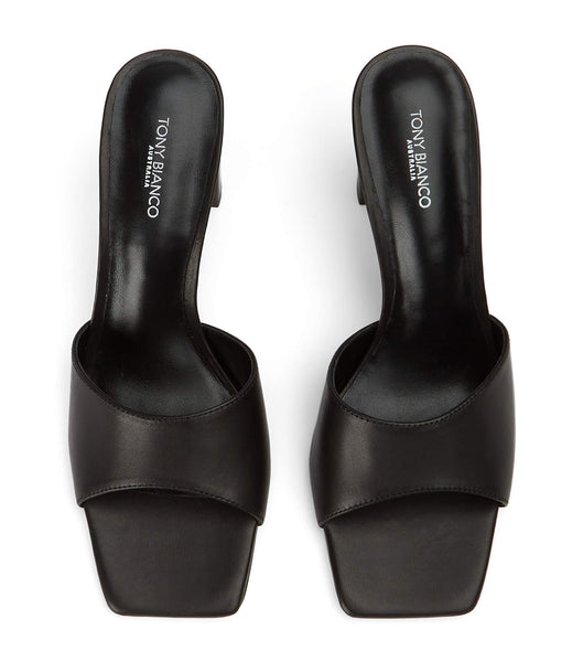 Black Tony Bianco Cyrus Black Como 8.5cm Low Heels | ILEGJ29200