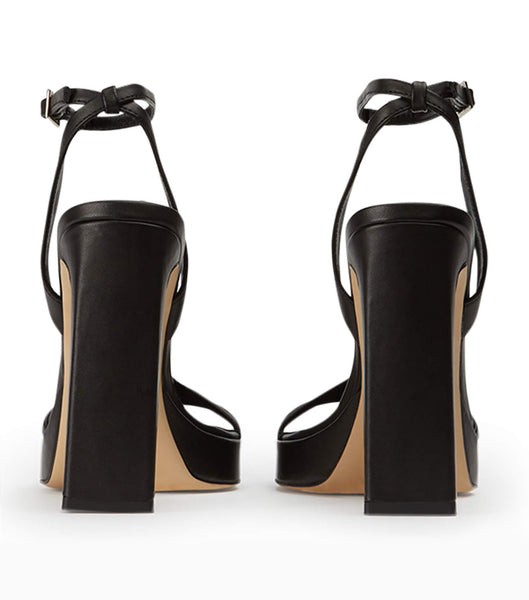 Black Tony Bianco Dandy Black Como 11.5cm Strappy Heels | BILSO95566