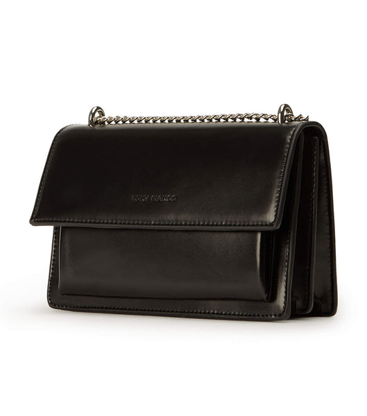Black Tony Bianco Desire Black Leather Cross Body Bag Accessories | UILTG68408