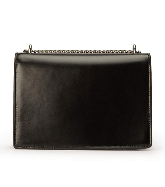 Black Tony Bianco Desire Black Leather Cross Body Bag Accessories | UILTG68408