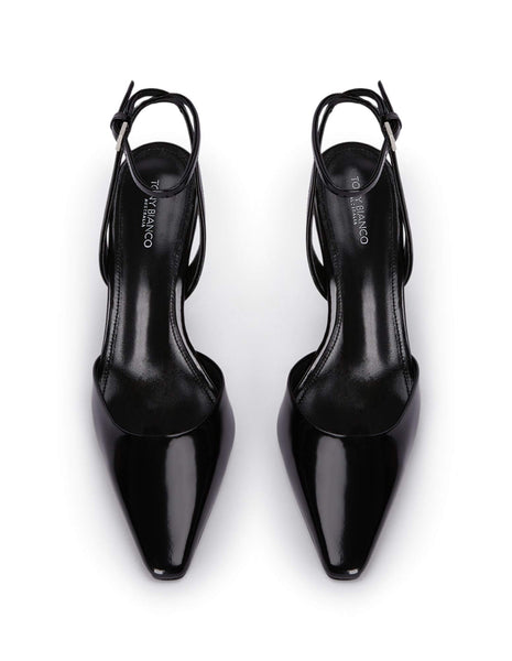 Black Tony Bianco Eden Black Hi Shine 10.5cm Stiletto Heels | UILND29888
