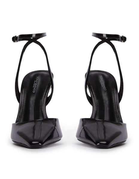 Black Tony Bianco Eden Black Hi Shine 10.5cm Stiletto Heels | UILND29888