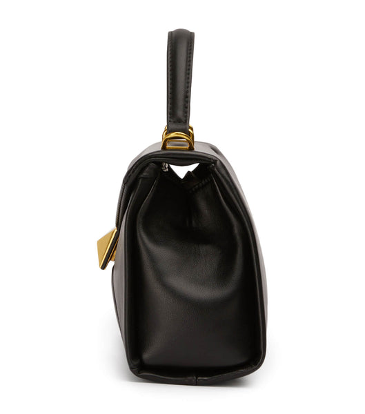 Black Tony Bianco Eve Black Leather Mini Handbags Accessories | UILTG84339