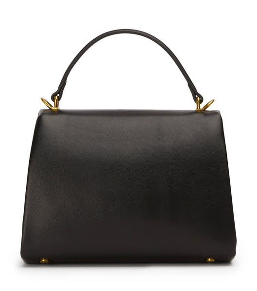 Black Tony Bianco Eve Black Leather Mini Handbags Accessories | UILTG84339