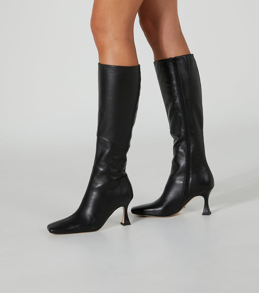 Black Tony Bianco Fantasy Black Venice 8cm Stiletto Boots | ILCVG42195