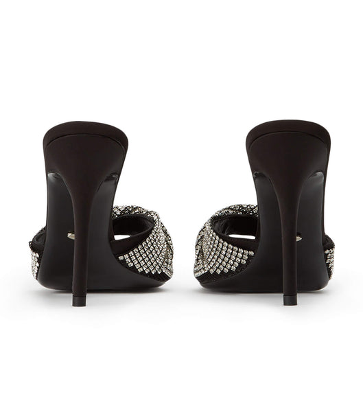 Black Tony Bianco Fringe Crystal/Black 10.5cm Stiletto Heels | ILJVR45817
