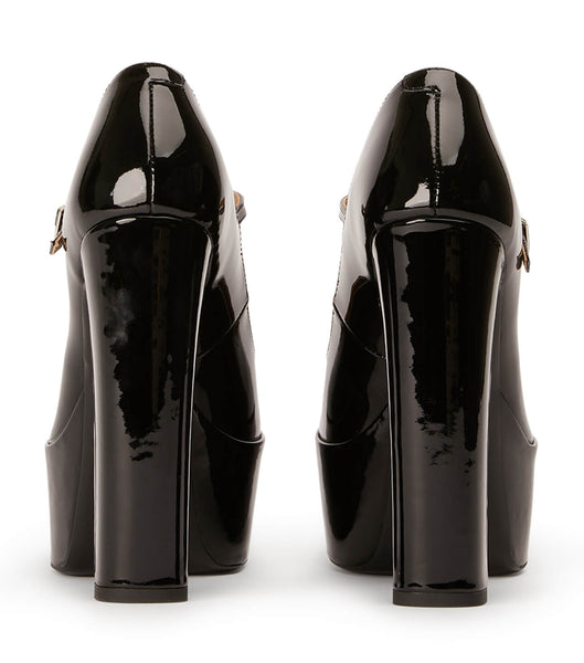 Black Tony Bianco Jimmy Black Patent 14cm Platform Shoes | BILSO89162