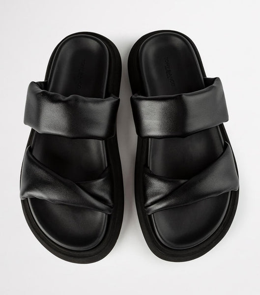 Black Tony Bianco June Black Nappa 3cm Footbeds | ILCIF46602