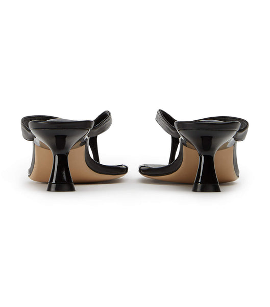 Black Tony Bianco Krista Black Nappa 5cm Thong Sandals | ILCIF71966