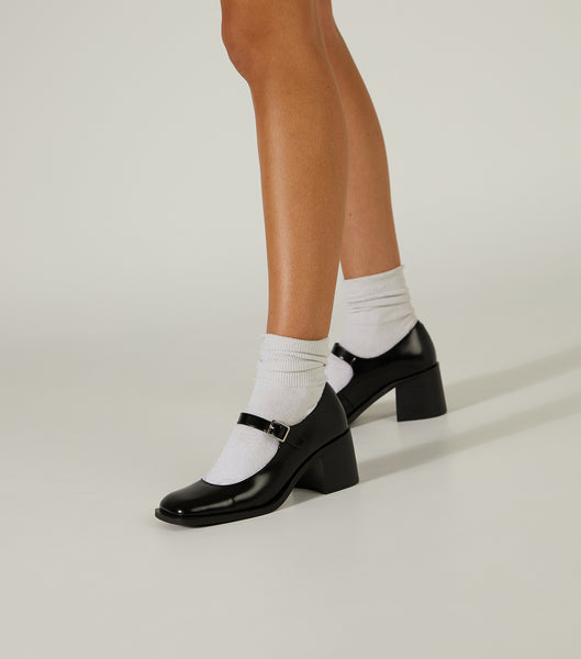 Black Tony Bianco Loure Black Hi Shine 6.5cm Loafers | BILSO26809