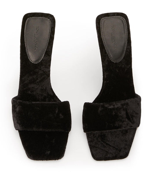 Black Tony Bianco Natalie Black Crush 10.5cm Event Heels | ILNEJ20738