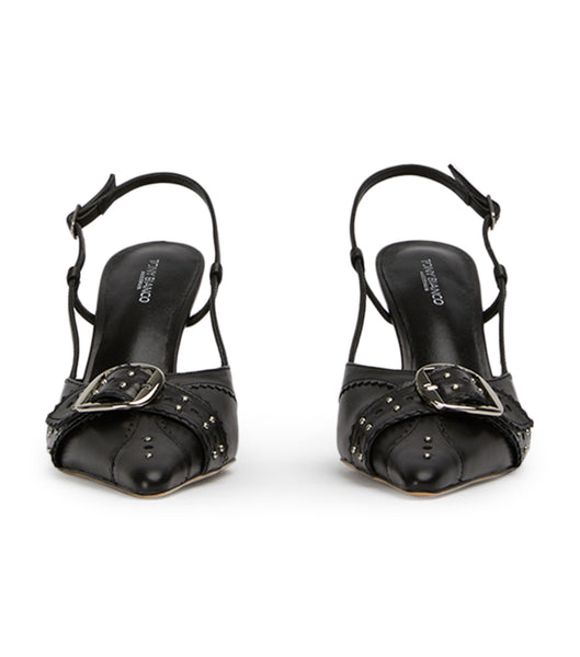 Black Tony Bianco Sadie Black Como 8cm Court Shoes | ILJZR93467
