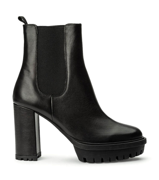 Black Tony Bianco Sammy Black Como 10cm Platform Boots | ILEAH80136