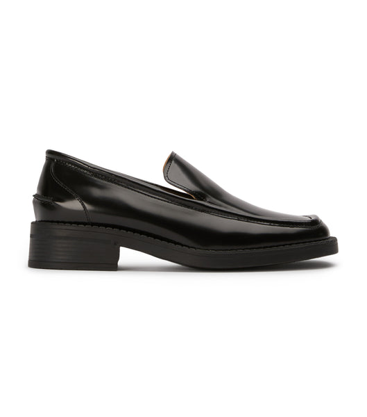 Black Tony Bianco Teddy Black Hi Shine 4cm Loafers | YILVQ26476