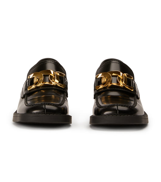 Black Tony Bianco Tia Black Hi Shine 4cm Loafers | ILNEJ53655