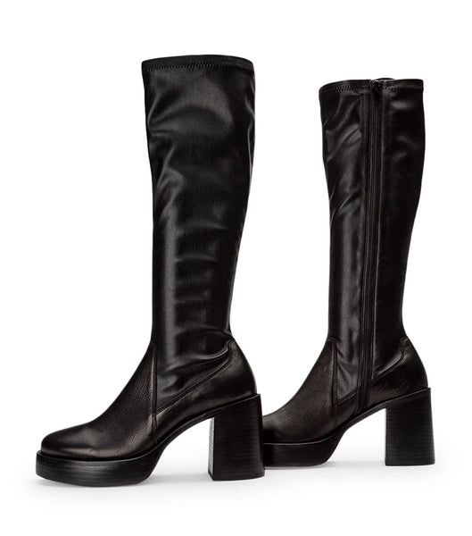 Black Tony Bianco Tibby Black Venice/Black Venezia 9cm Platform Boots | ILDYB27188