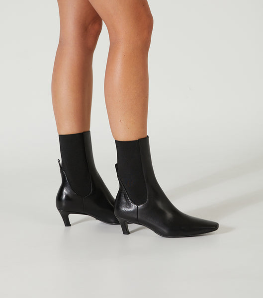 Black Tony Bianco Verona Black Como 5cm Heeled Boots | XILBH63665