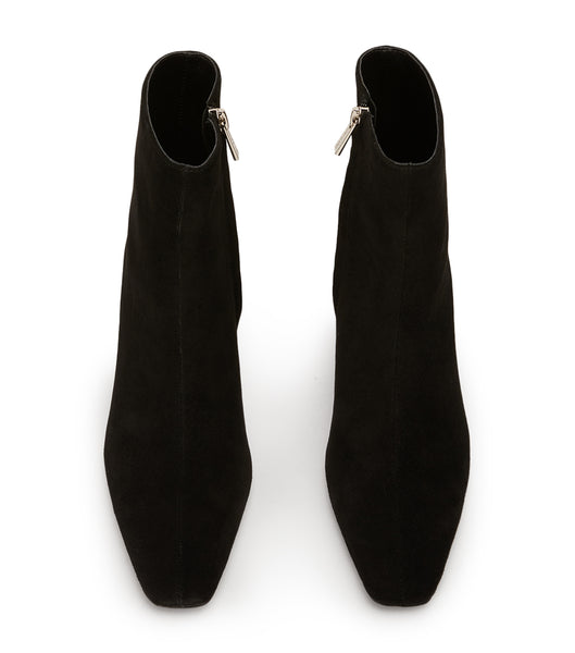 Black Tony Bianco Vicci Black Suede 5cm Heeled Boots | ILQAV82260