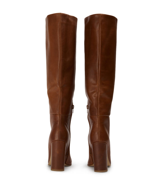 Brown Tony Bianco Boss Cognac 9.5cm Heeled Boots | QILWA29057