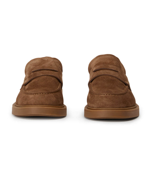 Brown Tony Bianco Cherish Saddle Suede 4.5cm Loafers | TILPQ81820