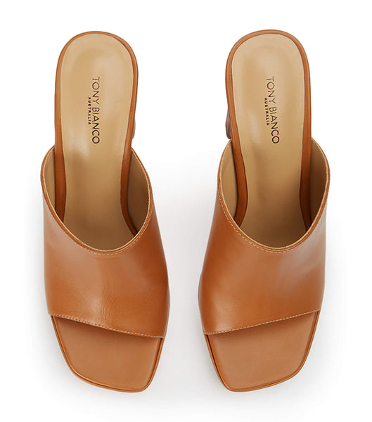 Brown Tony Bianco Dover Tan Como 11.5cm Block Heels | FILUI82369