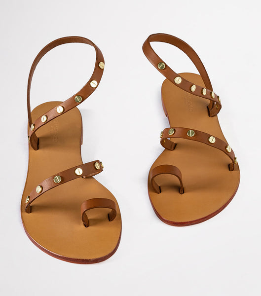 Brown Tony Bianco Finola Tan 1cm Sandals | YILVQ62149