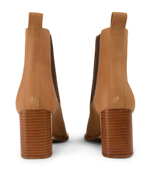 Brown Tony Bianco Piston Caramel Diesel/Choc Wax 7.5cm Heeled Boots | ILDYB29063