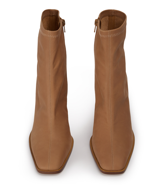 Brown Tony Bianco Rover Caramel Diesel 8.5cm Stretch Boots | ILZPD38734