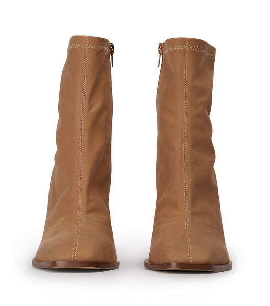Brown Tony Bianco Rover Caramel Diesel 8.5cm Stretch Boots | ILZPD38734