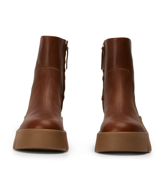 Brown Tony Bianco Rumble Cognac 5.5cm Combat Boots | ILXBR20015