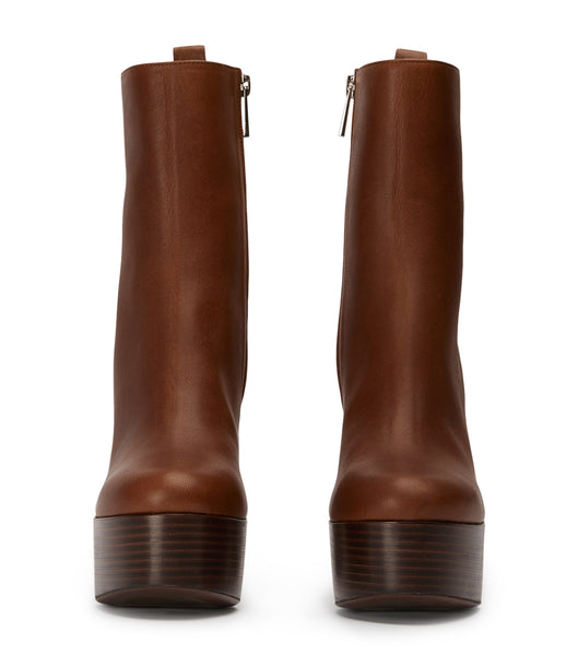 Brown Tony Bianco Tyra Cognac 12cm Ankle Boots | BILSO96983