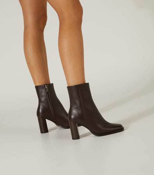 Chocolate Tony Bianco Astoria Choc Como 8.5cm Heeled Boots | FILHY97655
