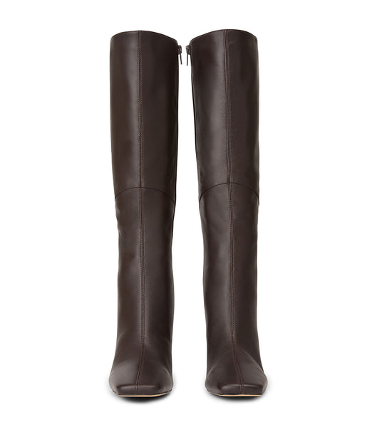 Chocolate Tony Bianco Fantasy Chocolate Nappa 8cm Stiletto Boots | EILHC78054