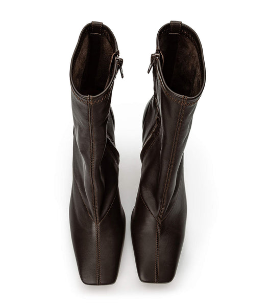 Chocolate Tony Bianco Halsey Chocolate Nappa 10.5cm Stiletto Boots | ILXMI29219