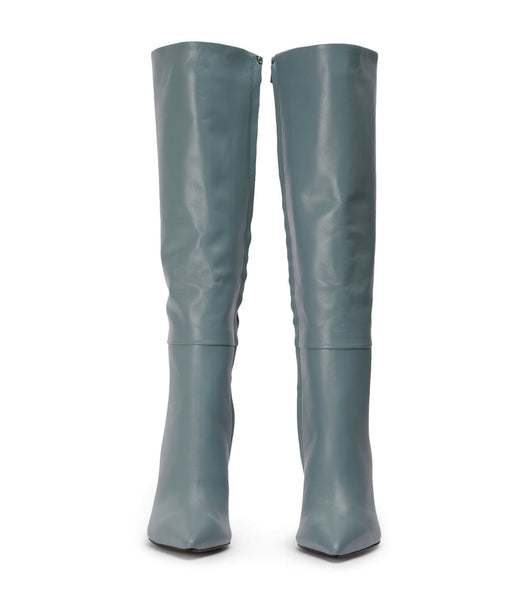 Grey Tony Bianco Apollo Steel Nappa 10.5cm Stiletto Boots | XILGW18280