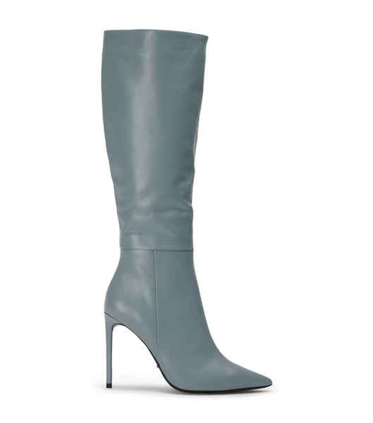 Grey Tony Bianco Apollo Steel Nappa 10.5cm Stiletto Boots | XILGW18280
