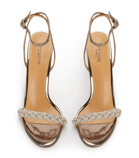 Grey Tony Bianco Kosta Gunmetal Shine 11cm Bling Heels | MILFT19229