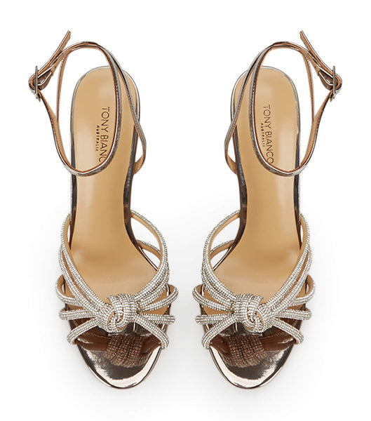 Grey Tony Bianco Kyla Gunmetal Shine 11cm Bridal Heels | DILKV19292