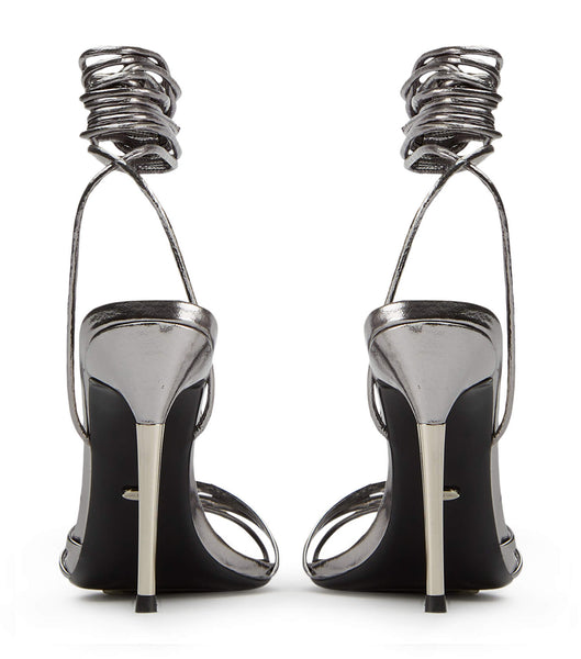Grey Tony Bianco Mavis Gunmetal Glimmer 10.5cm Stiletto Heels | YILGT44226