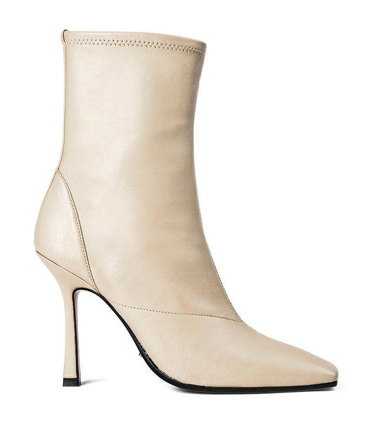 Light Yellow Tony Bianco Halsey Vanilla Nappa 10.5cm Stiletto Boots | ILQCS93005