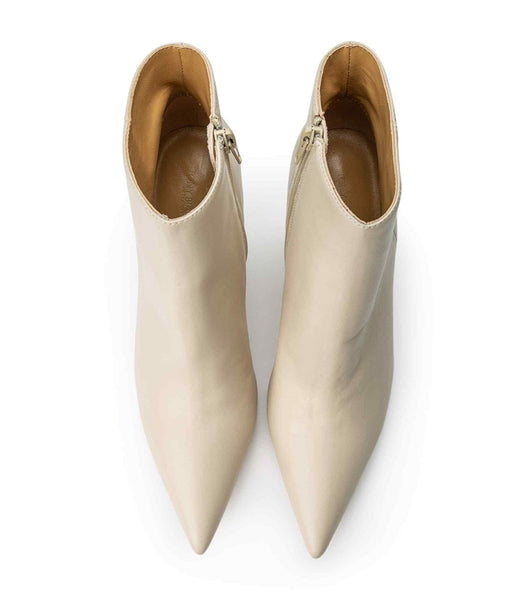 Light Yellow Tony Bianco Keanu Vanilla Nappa 9.5cm Stiletto Boots | ILQCS49314