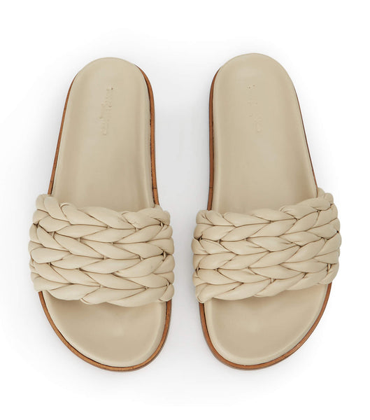 Light Yellow Tony Bianco Layton Vanilla Nappa Footbeds | LILSX46979