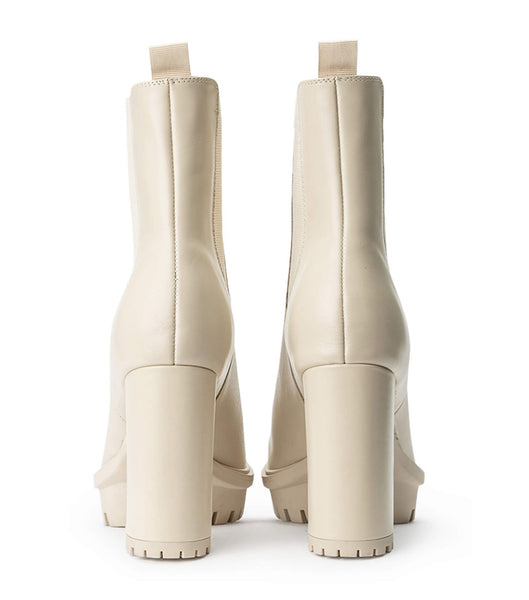Light Yellow Tony Bianco Sammy Vanilla Capretto 10cm Platform Boots | ILQAV30439