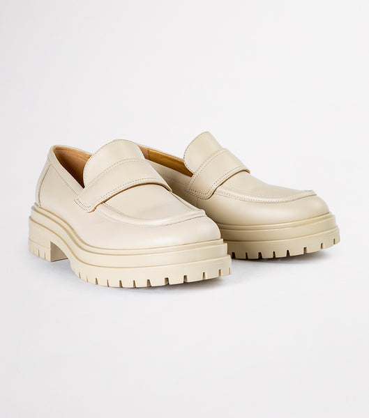 Light Yellow Tony Bianco Wiz Vanilla Capretto 4.5cm Loafers | QILWA28769